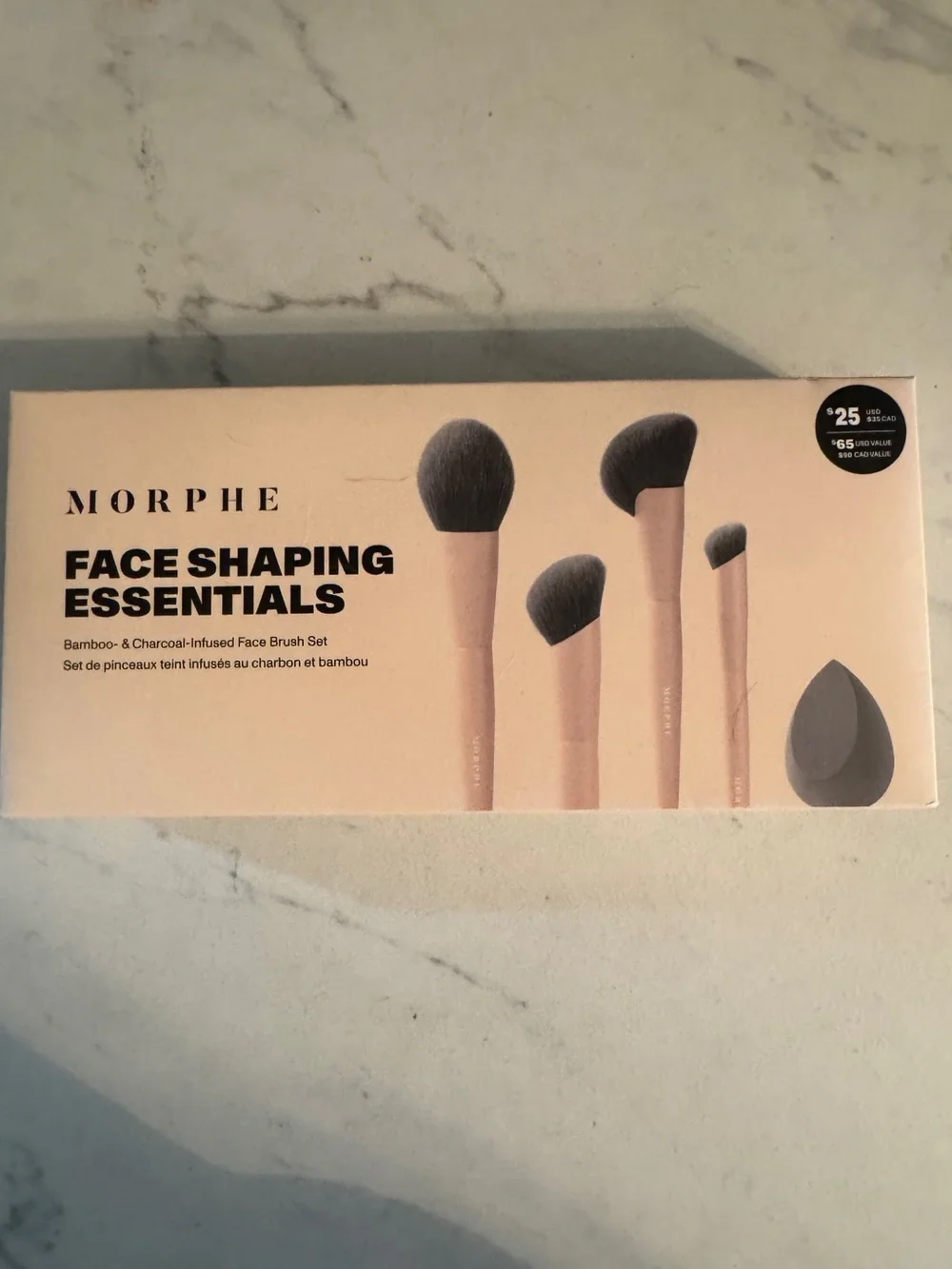 MORPHE FACE SHAPING ESSENTIALS BAMBOO & CHARCOAL-INFUSED FACE BRUSH SET